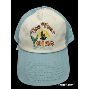 NEW! 2022 Disney Parks x Junk Food Ariel Little Mermaid Use Your Voice Adult Hat